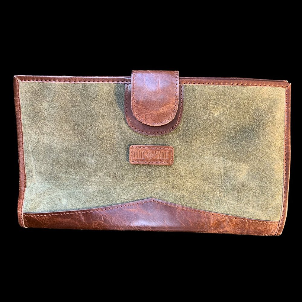 Women's Jane Marie genuine leather wallet/clutch